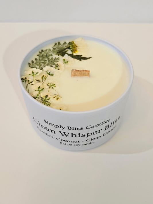 Clean Whisper Bliss – Soy Candle